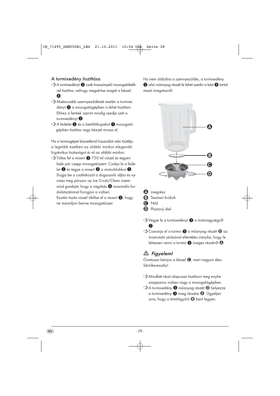 Silvercrest SSM 550 B1 User Manual | Page 30 / 72