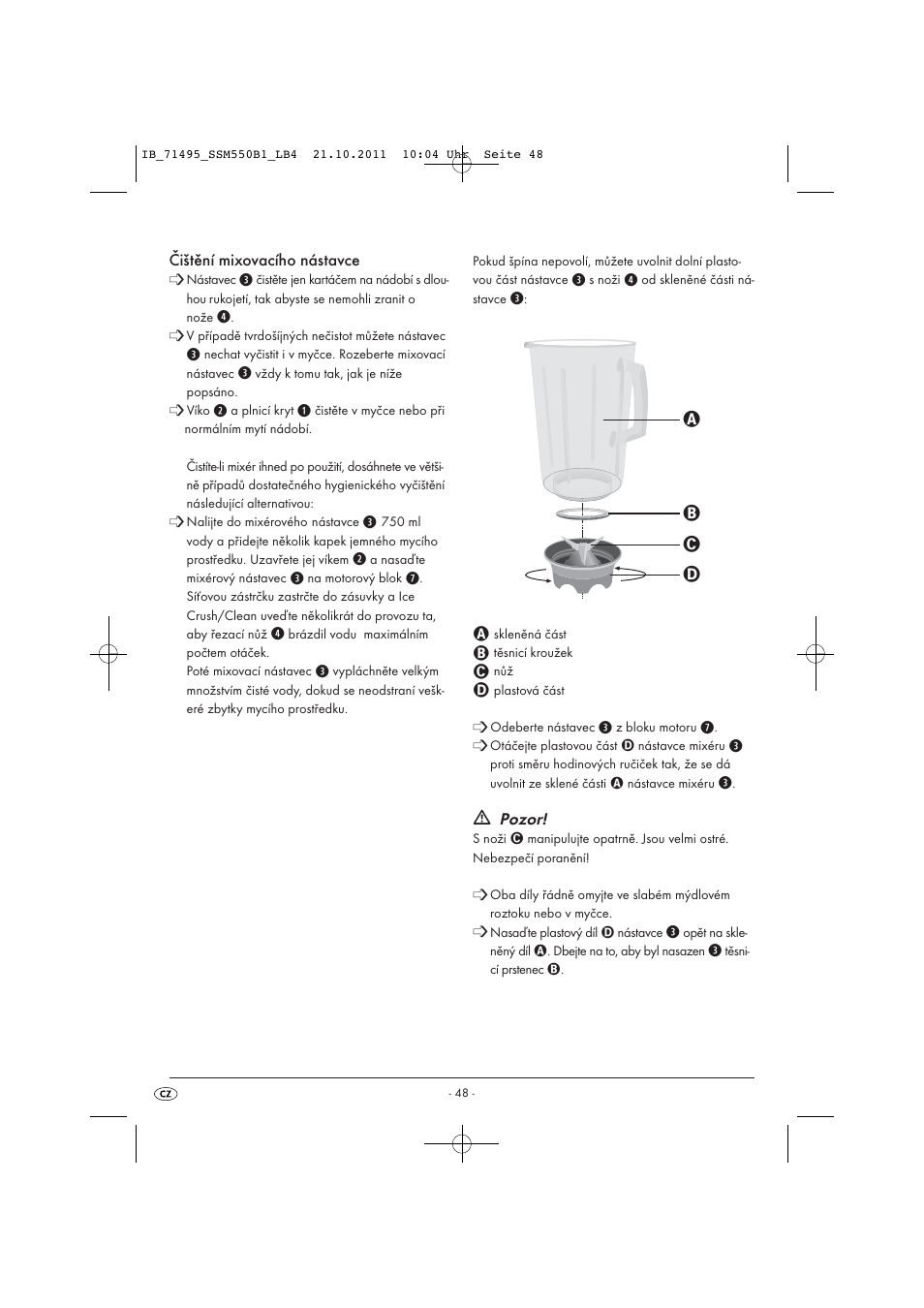 Silvercrest SSM 550 B1 User Manual | Page 50 / 72