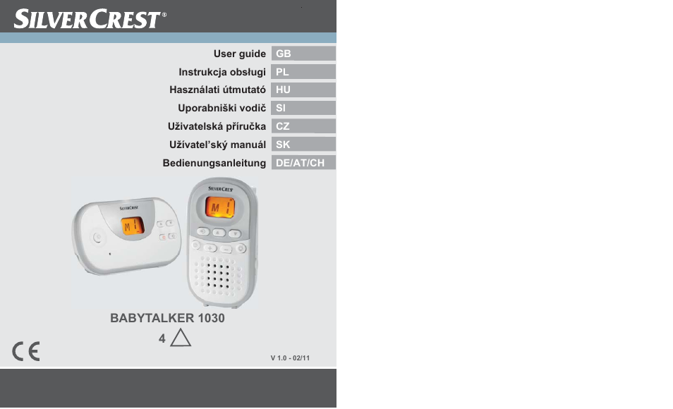 Silvercrest BABYTALKER 1030 User Manual | 108 pages