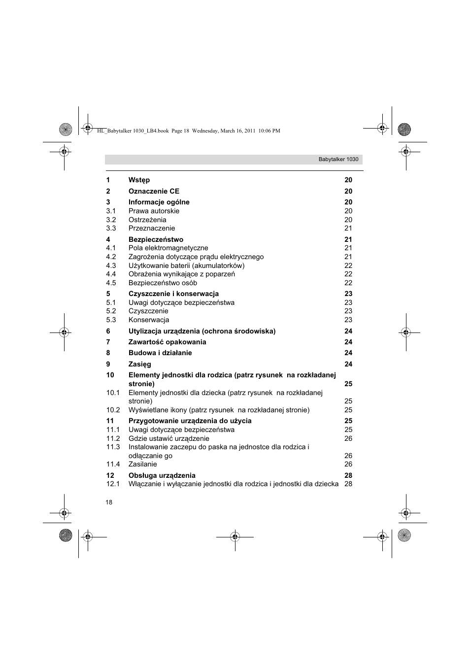Silvercrest BABYTALKER 1030 User Manual | Page 18 / 108