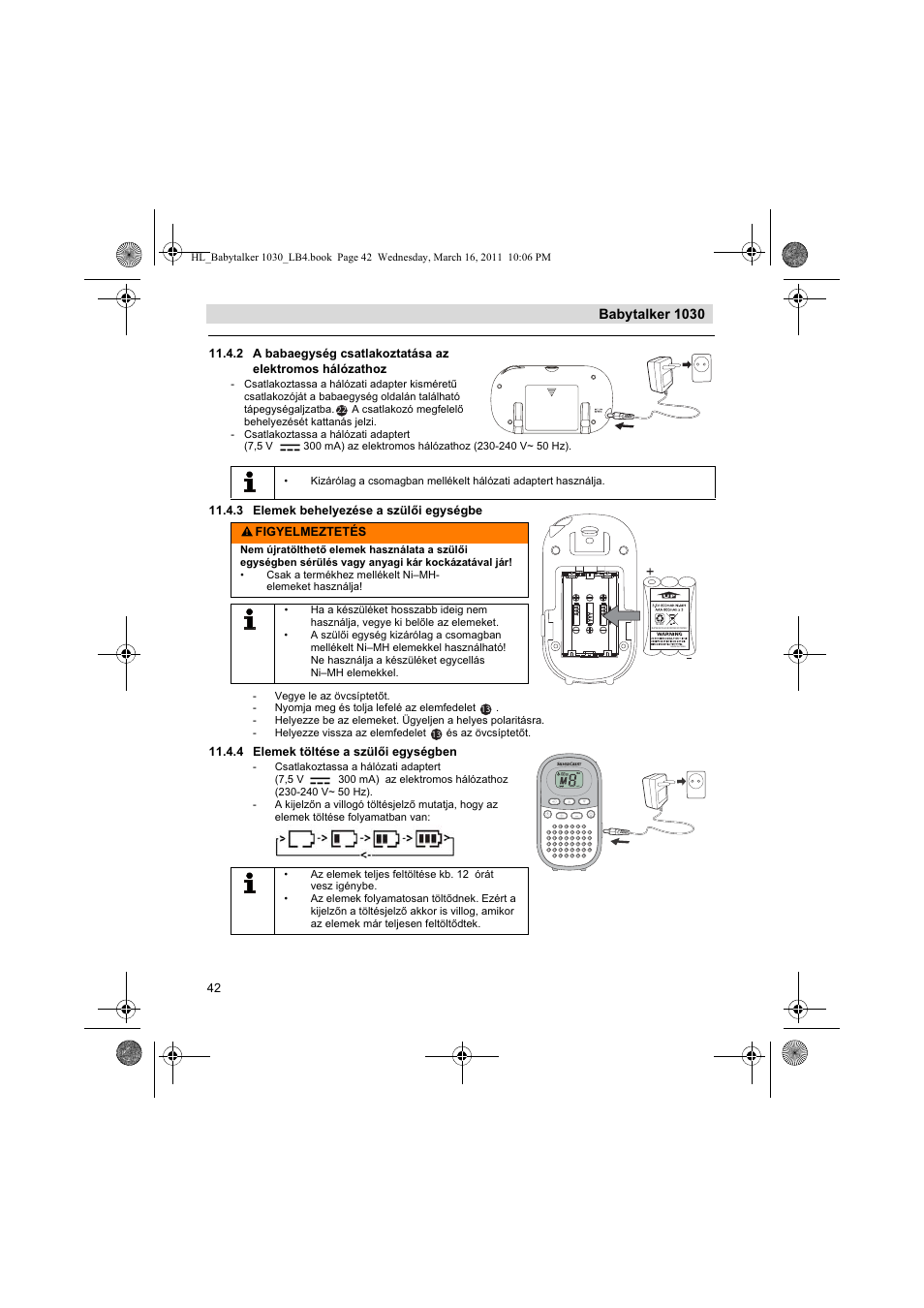 Babytalker 1030 | Silvercrest BABYTALKER 1030 User Manual | Page 42 / 108