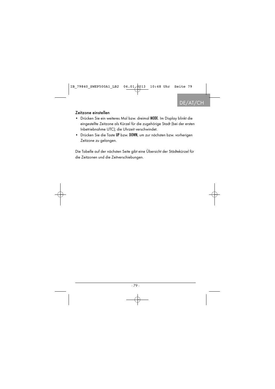 De/at/ch | Silvercrest SWEP 500 A1 User Manual | Page 82 / 131
