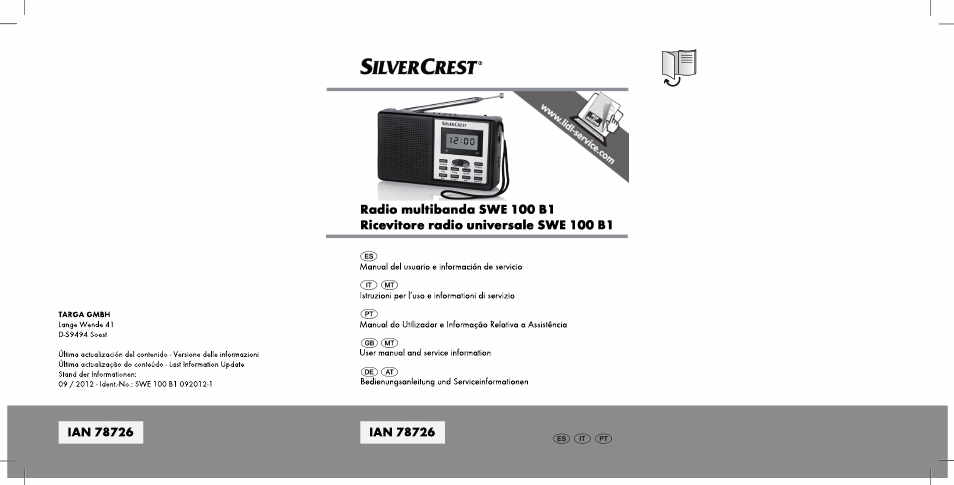 Silvercrest SWE 100 B1 User Manual | 140 pages