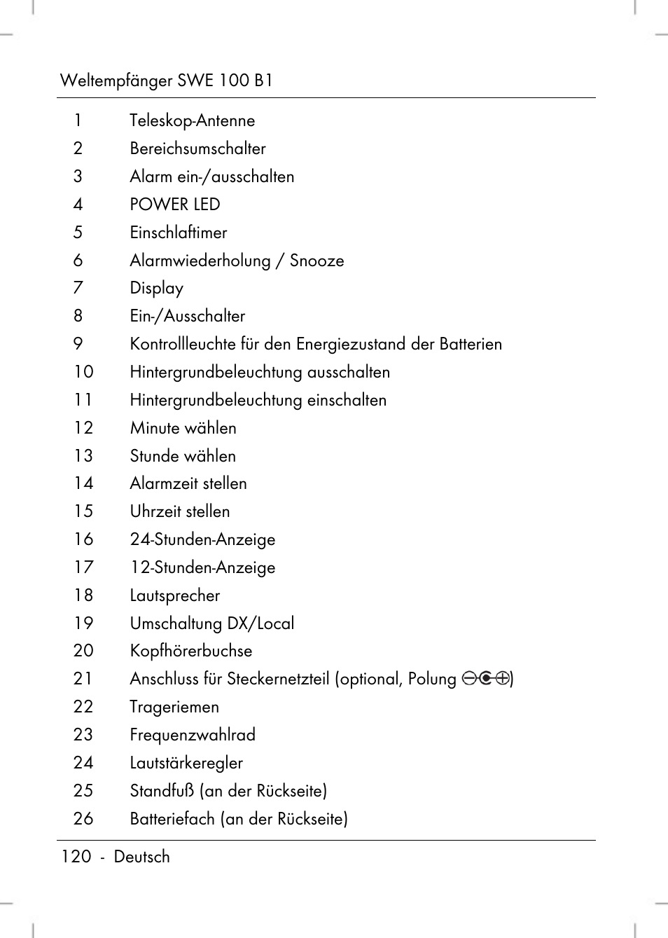 Silvercrest SWE 100 B1 User Manual | Page 122 / 140