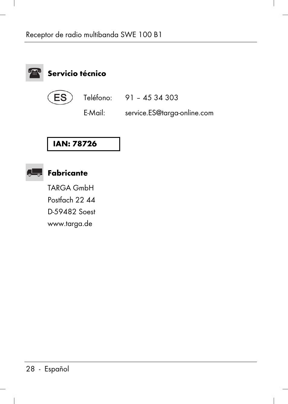 Silvercrest SWE 100 B1 User Manual | Page 30 / 140