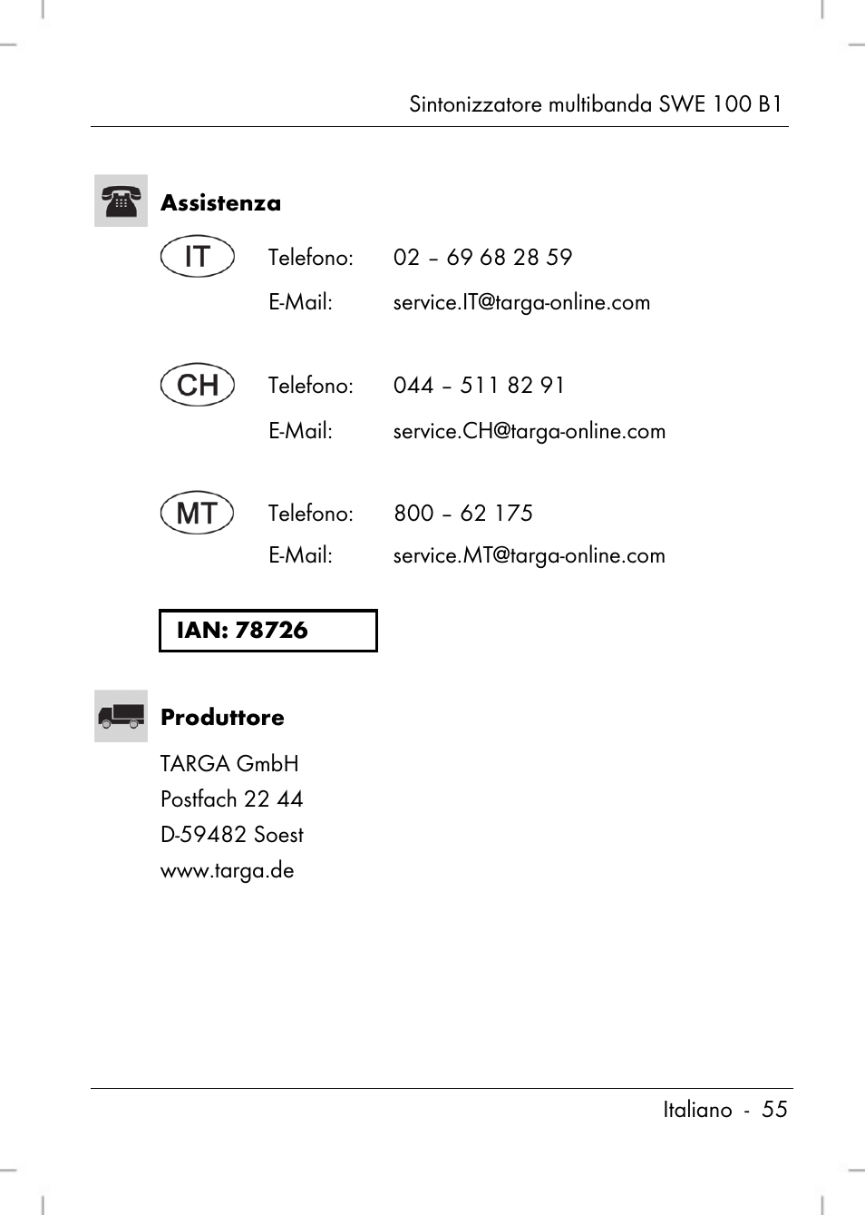 Silvercrest SWE 100 B1 User Manual | Page 57 / 140