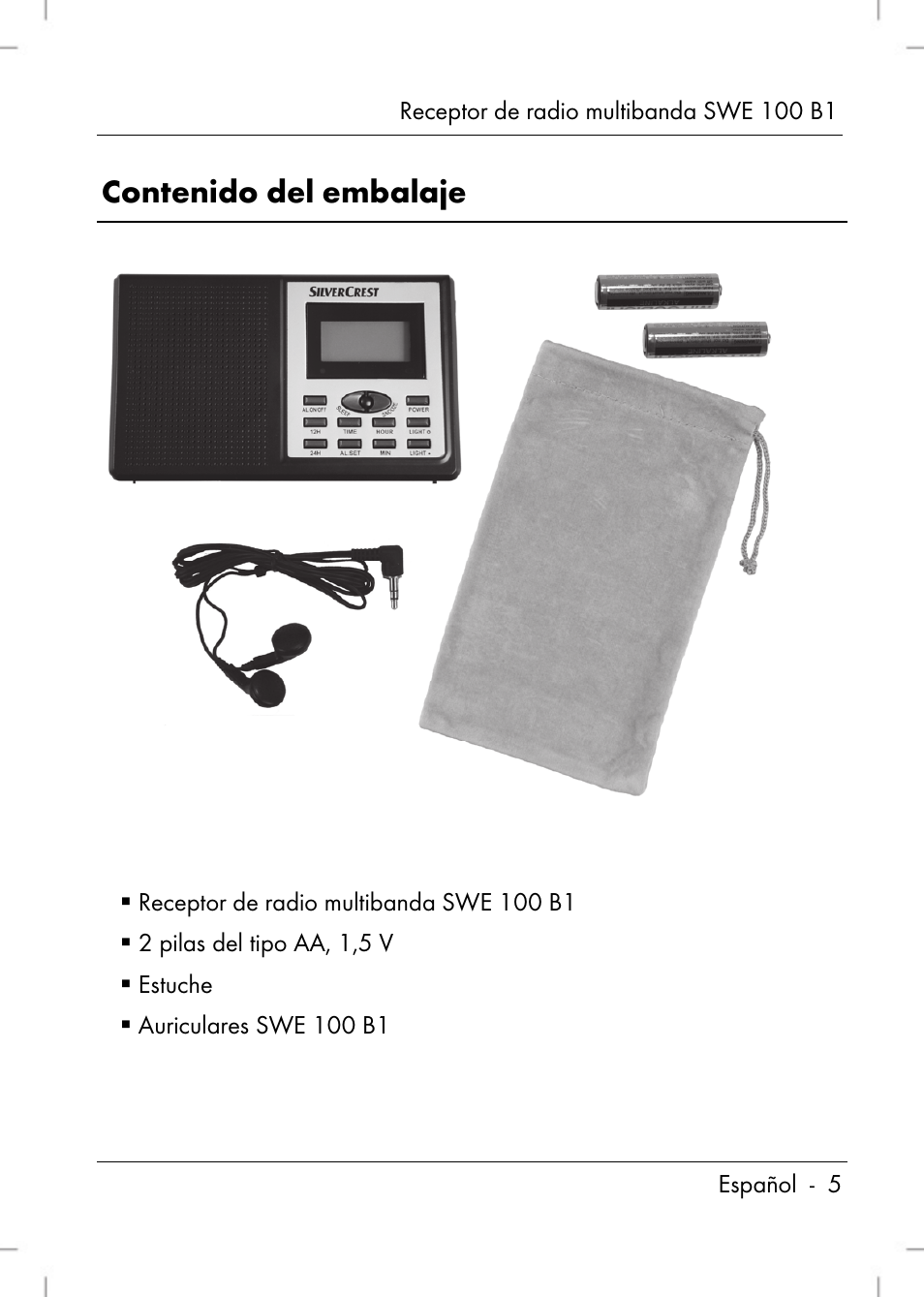 Silvercrest SWE 100 B1 User Manual | Page 7 / 140