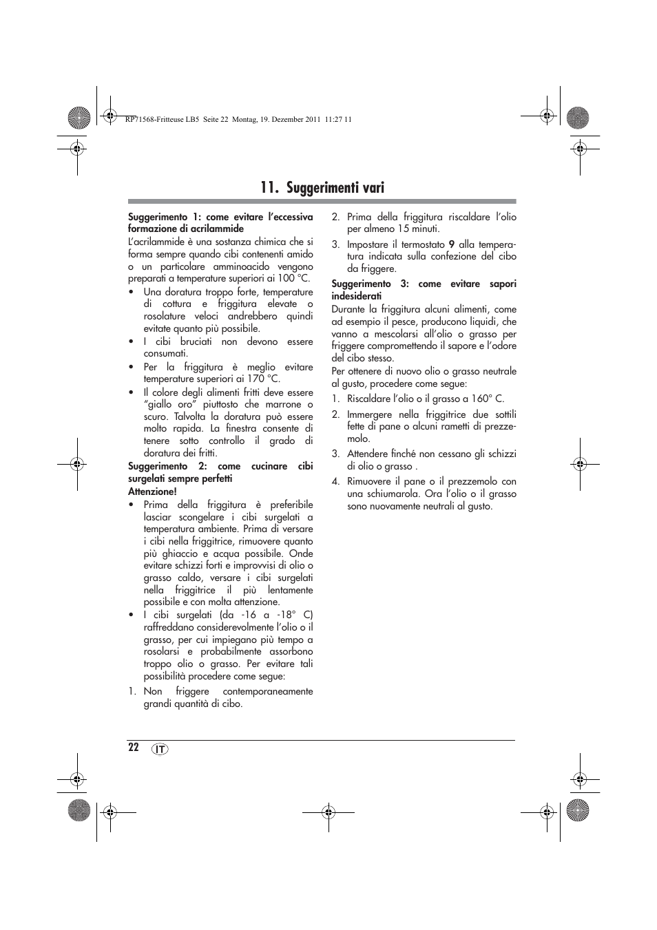 Suggerimenti vari | Silvercrest SEF 2100 A1 User Manual | Page 24 / 58