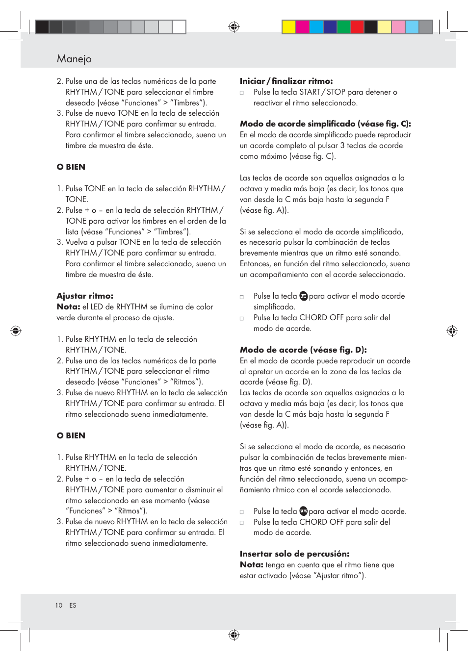 Manejo | Silvercrest Z30258-BS User Manual | Page 10 / 55