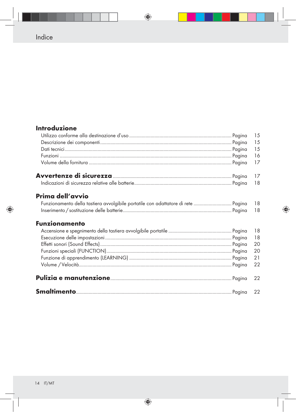 Indice | Silvercrest Z30258-BS User Manual | Page 14 / 55