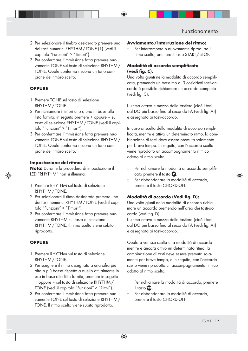 Funzionamento | Silvercrest Z30258-BS User Manual | Page 19 / 55