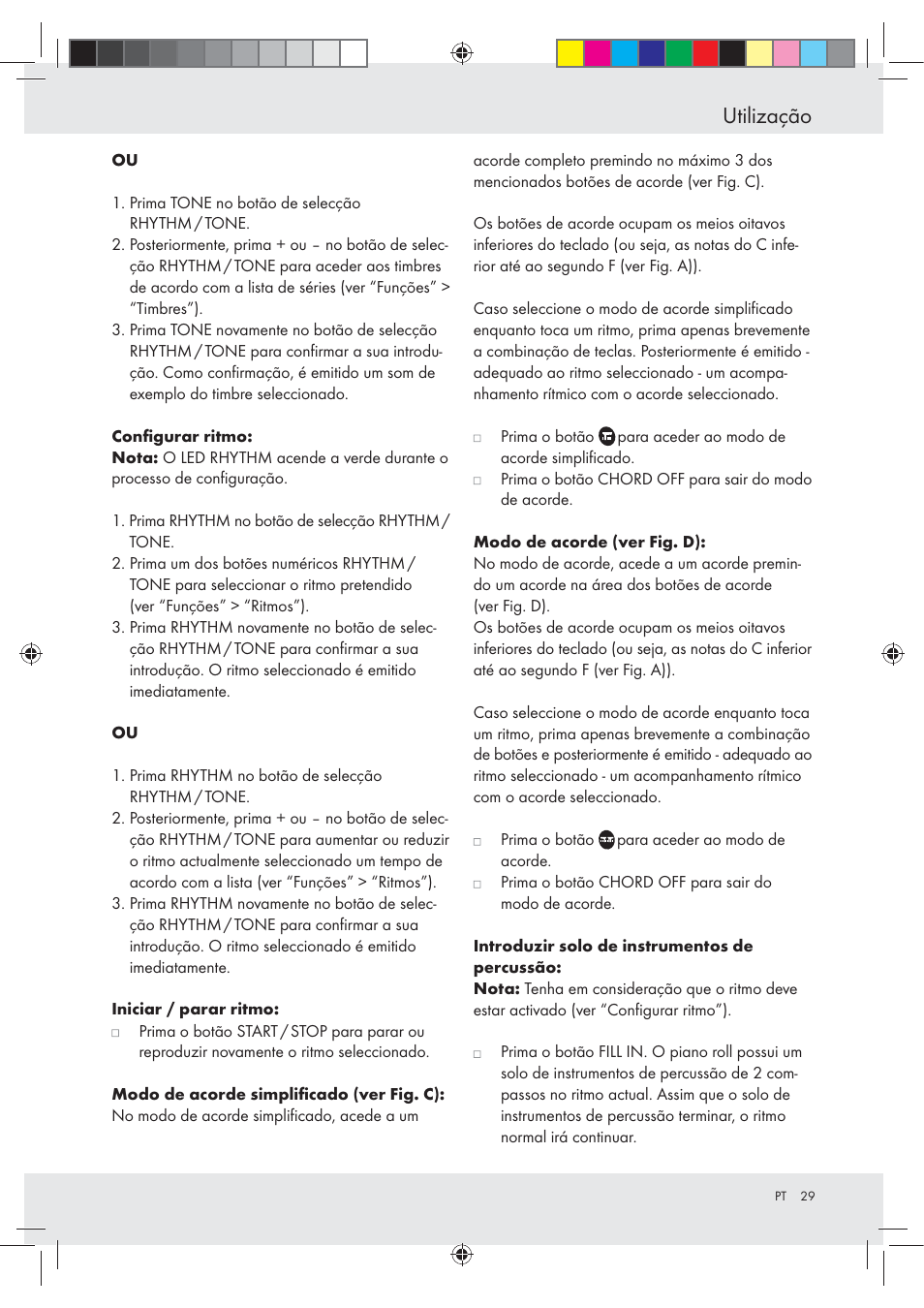 Utilização | Silvercrest Z30258-BS User Manual | Page 29 / 55