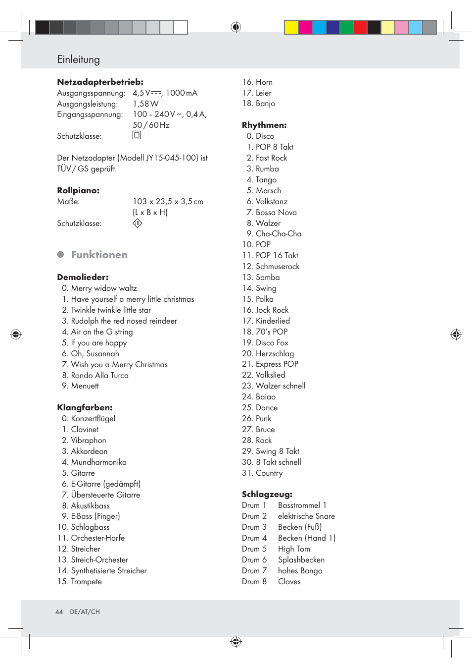 Einleitung, Funktionen | Silvercrest Z30258-BS User Manual | Page 44 / 55