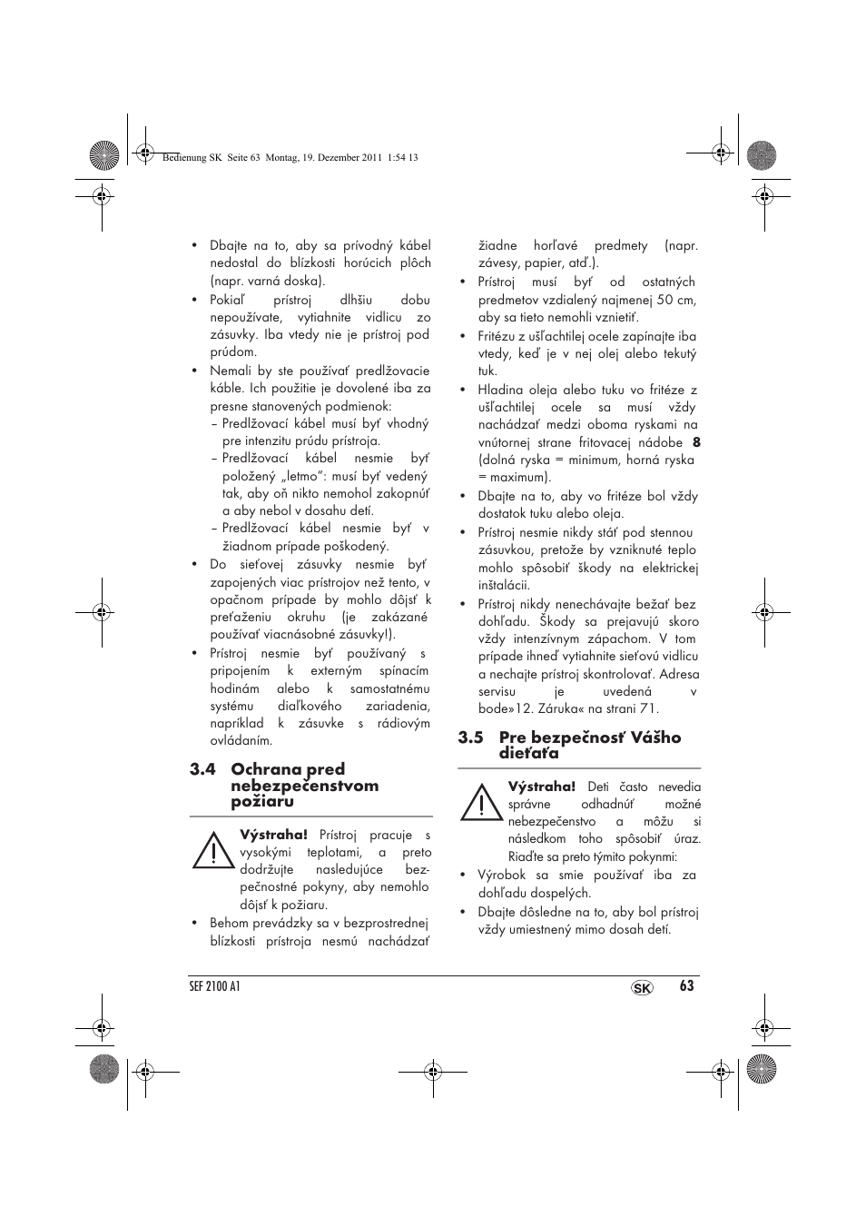 Silvercrest SEF 2100 A1 User Manual | Page 65 / 86