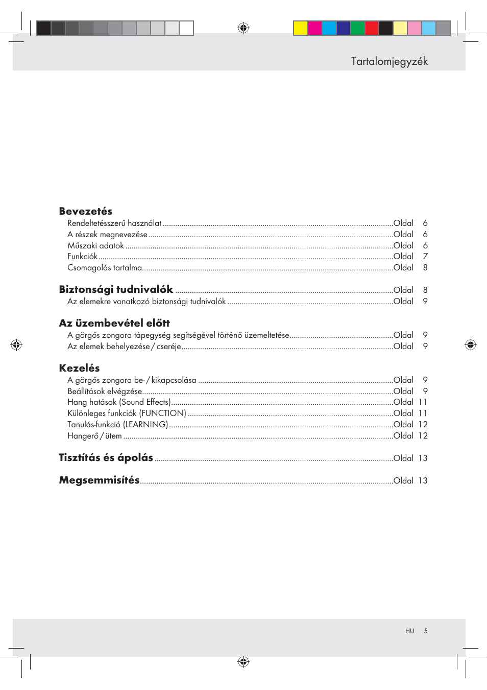 Tartalomjegyzék | Silvercrest Z30258-BS User Manual | Page 5 / 45