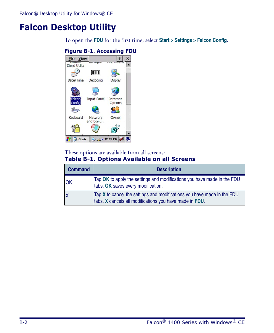 Falcon desktop utility | Datalogic Scanning 4420 User Manual | Page 102 / 240