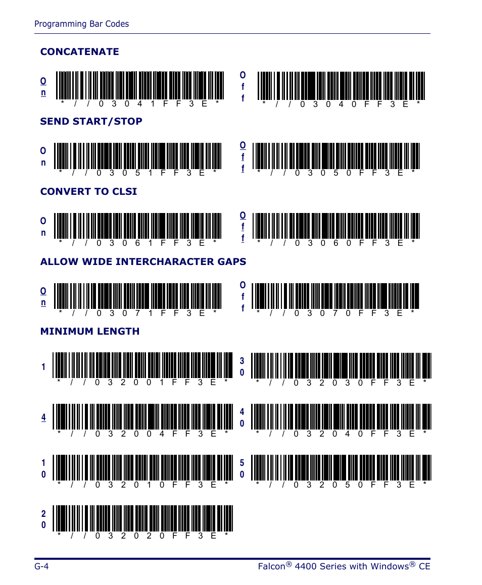 Datalogic Scanning 4420 User Manual | Page 176 / 240