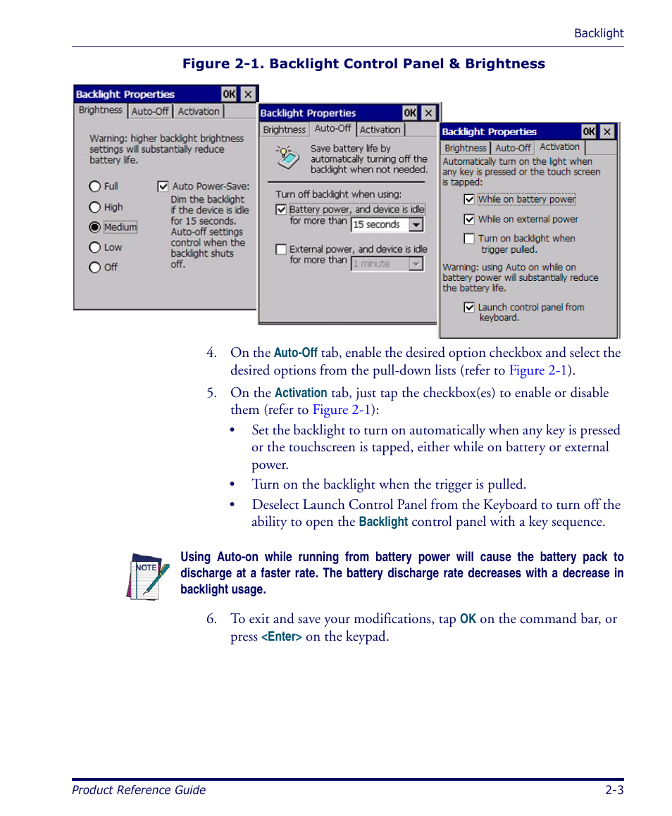 Figure 2-1, Select one of the fiv | Datalogic Scanning 4420 User Manual | Page 19 / 240