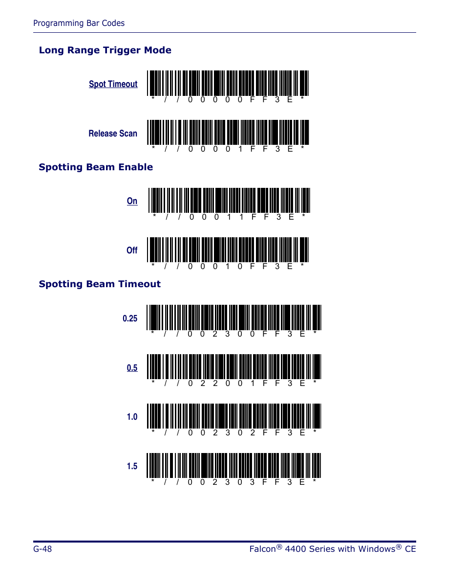 Datalogic Scanning 4420 User Manual | Page 220 / 240