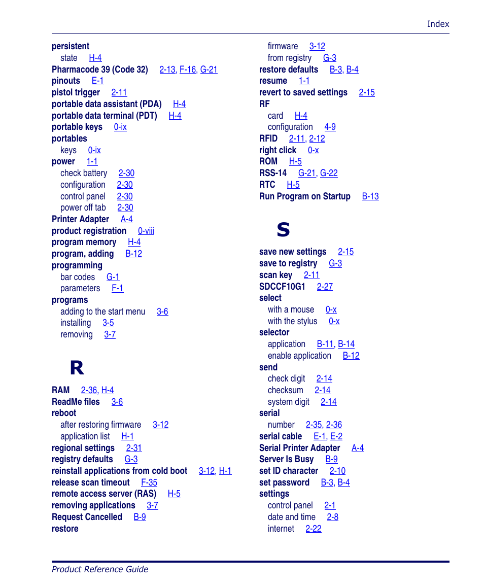 Datalogic Scanning 4420 User Manual | Page 235 / 240