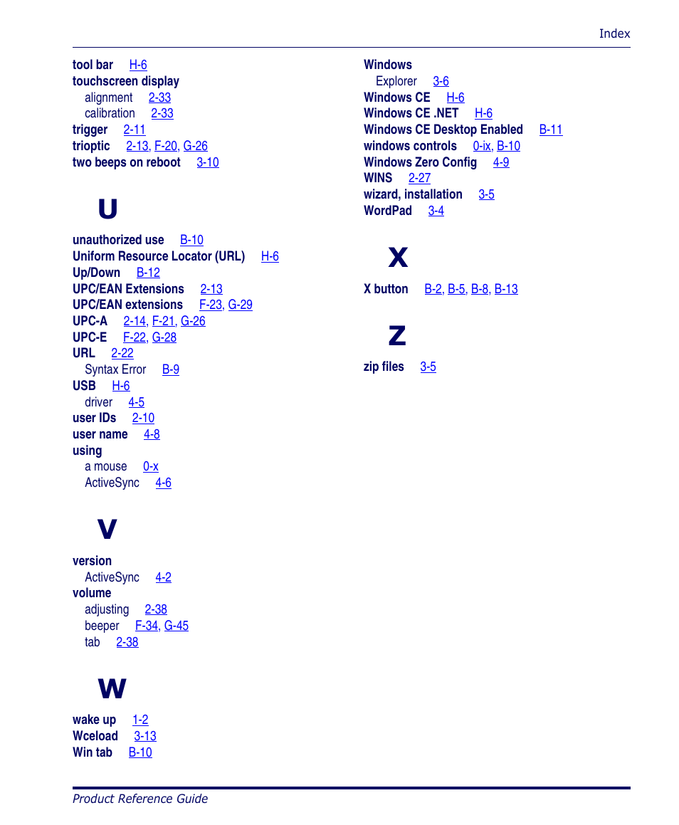 Datalogic Scanning 4420 User Manual | Page 237 / 240