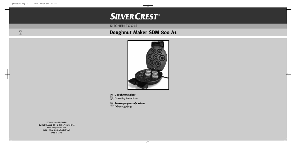 Silvercrest SDM 800 A1 User Manual | 14 pages