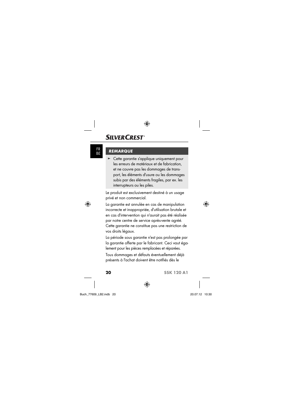 Silvercrest SSK 120 A1 User Manual | Page 22 / 89