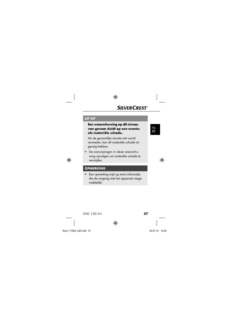 Silvercrest SSK 120 A1 User Manual | Page 29 / 89