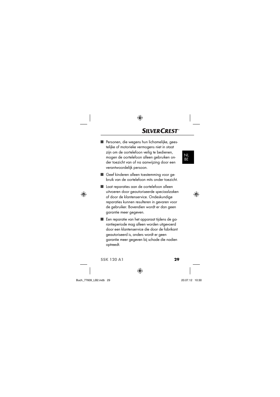 Silvercrest SSK 120 A1 User Manual | Page 31 / 89