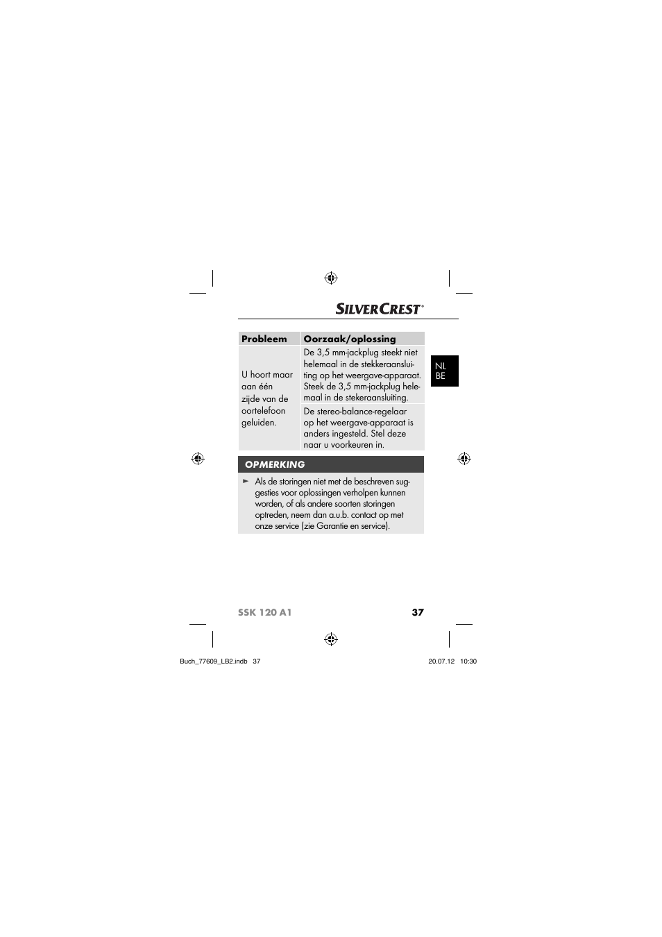 Silvercrest SSK 120 A1 User Manual | Page 39 / 89