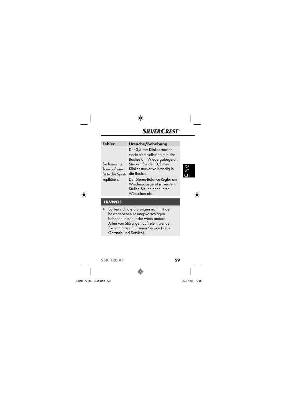 Silvercrest SSK 120 A1 User Manual | Page 61 / 89