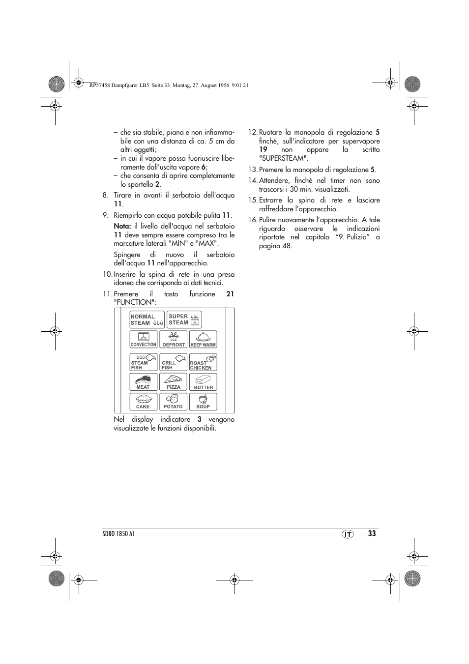 Silvercrest SDBO 1850 A1 User Manual | Page 35 / 126