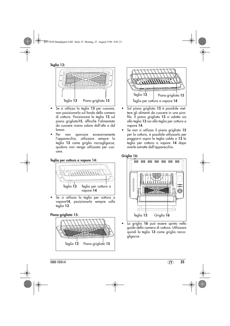 Silvercrest SDBO 1850 A1 User Manual | Page 37 / 126