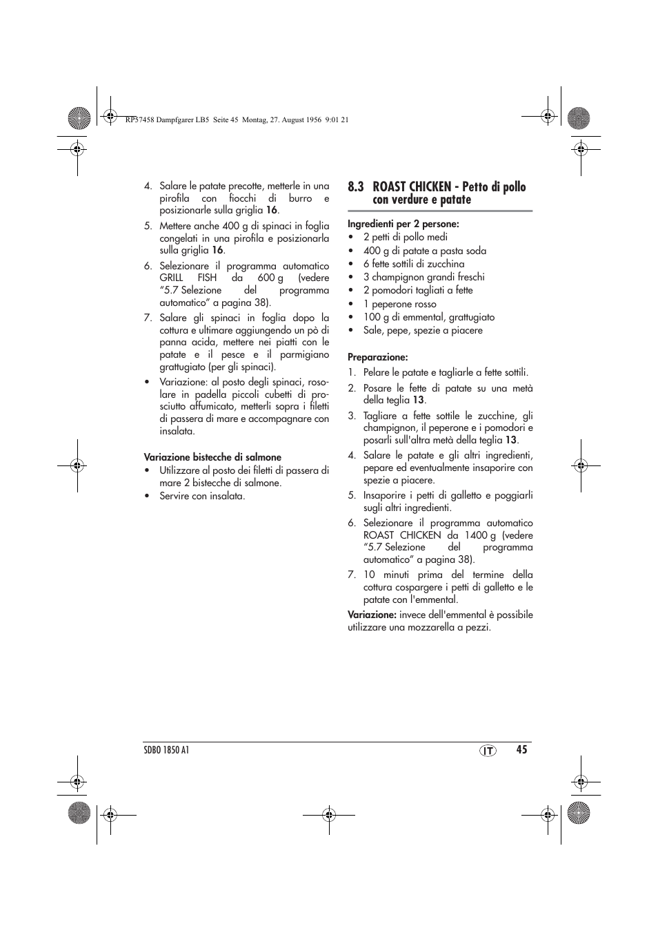 Silvercrest SDBO 1850 A1 User Manual | Page 47 / 126