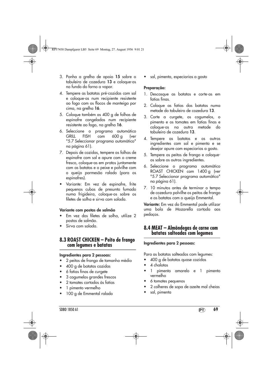 Silvercrest SDBO 1850 A1 User Manual | Page 71 / 126