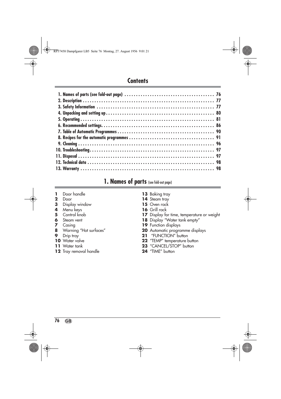 Silvercrest SDBO 1850 A1 User Manual | Page 78 / 126