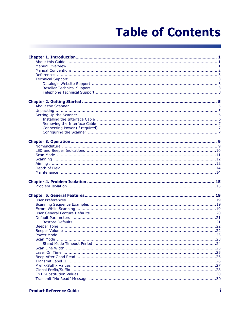 Datalogic Scanning QUICKSCAN QD 2300 User Manual | Page 3 / 192