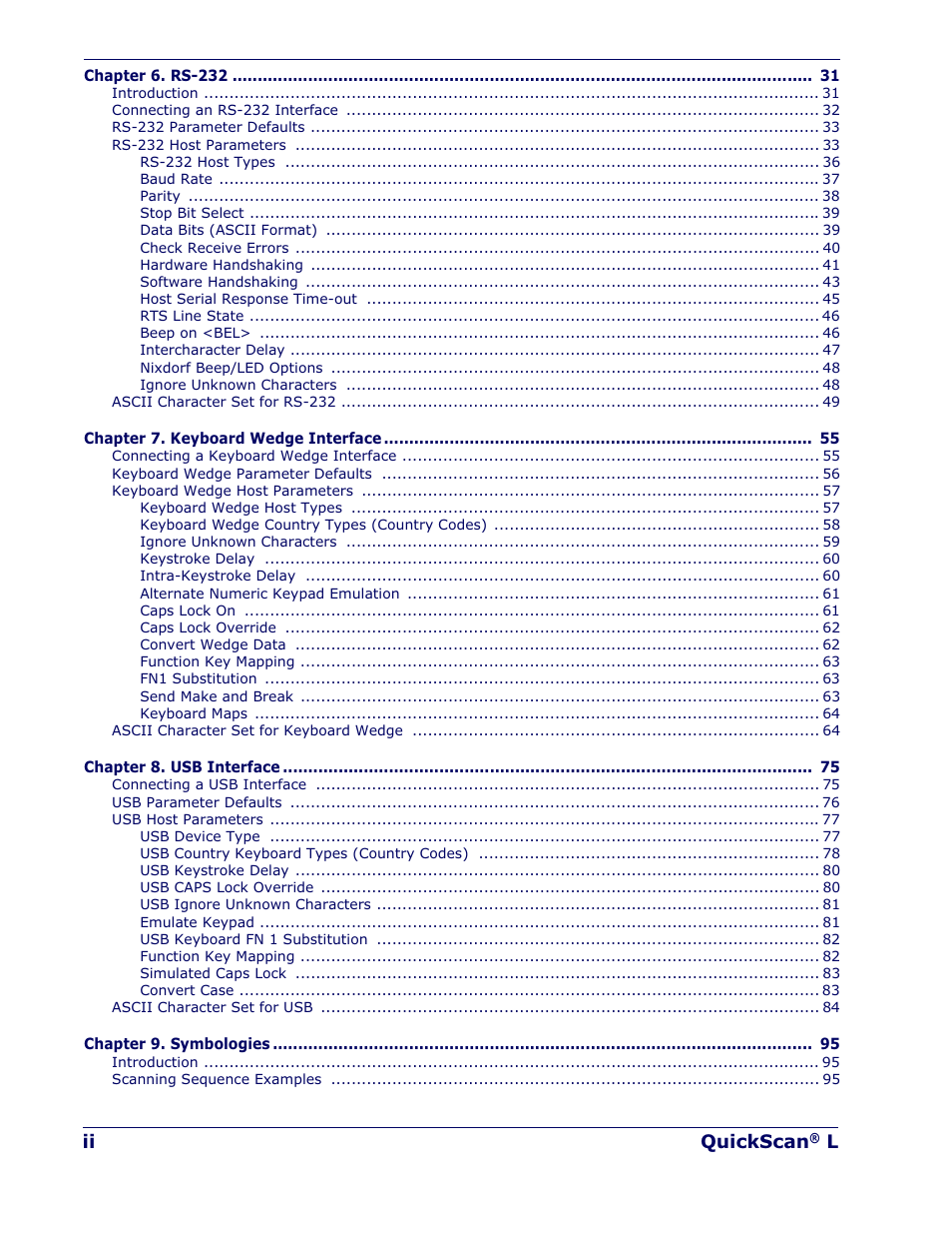 Datalogic Scanning QUICKSCAN QD 2300 User Manual | Page 4 / 192