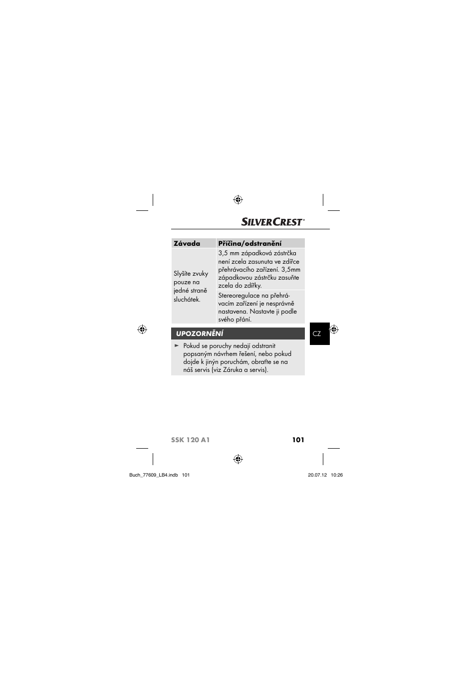 Silvercrest SSK 120 A1 User Manual | Page 103 / 153