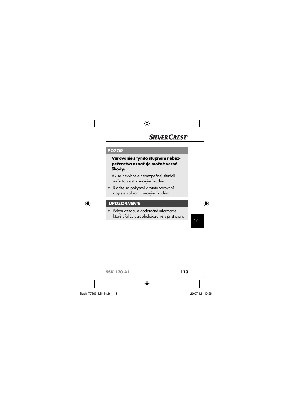 Silvercrest SSK 120 A1 User Manual | Page 115 / 153