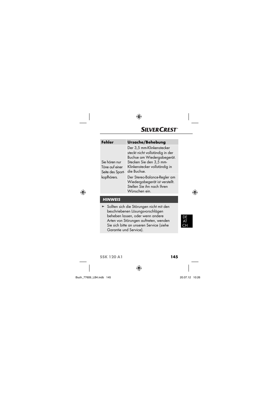 Silvercrest SSK 120 A1 User Manual | Page 147 / 153