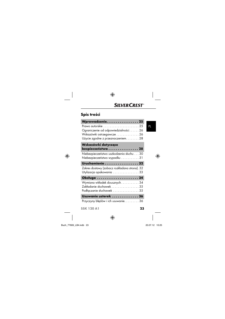 Silvercrest SSK 120 A1 User Manual | Page 25 / 153