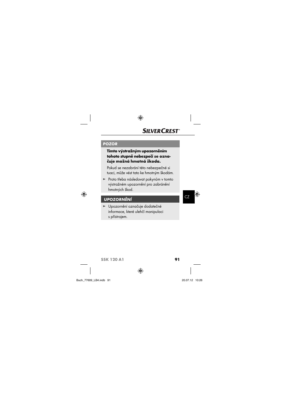 Silvercrest SSK 120 A1 User Manual | Page 93 / 153