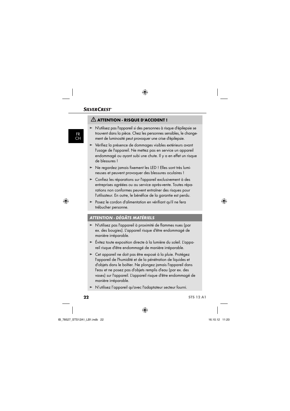 Silvercrest STS 12 A1 User Manual | Page 25 / 64