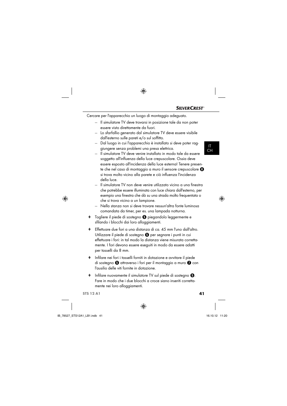 Silvercrest STS 12 A1 User Manual | Page 44 / 64