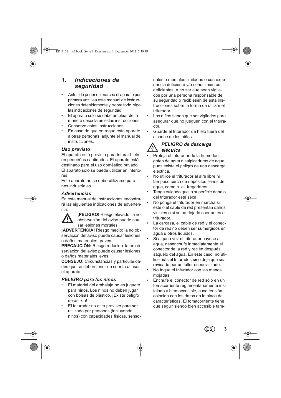 Indicaciones de seguridad | Silvercrest SEC 60 A1 User Manual | Page 5 / 38
