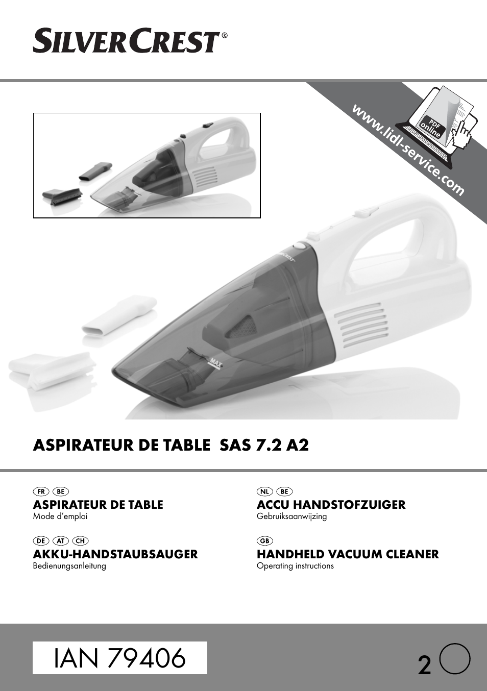 Silvercrest SAS 7.2 A2 User Manual | 35 pages
