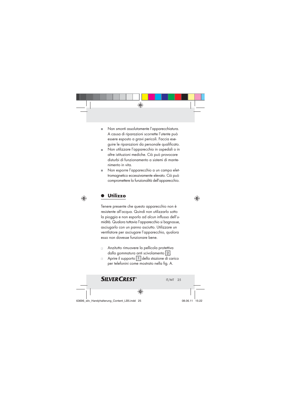 Utilizzo | Silvercrest Z30833 A / Z30833B User Manual | Page 23 / 64