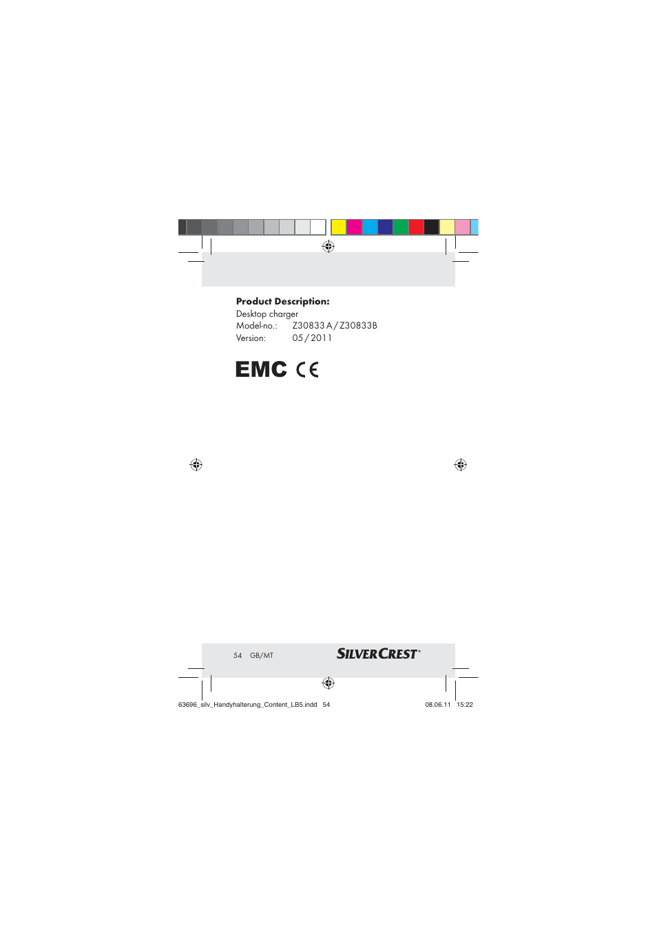 Silvercrest Z30833 A / Z30833B User Manual | Page 52 / 64