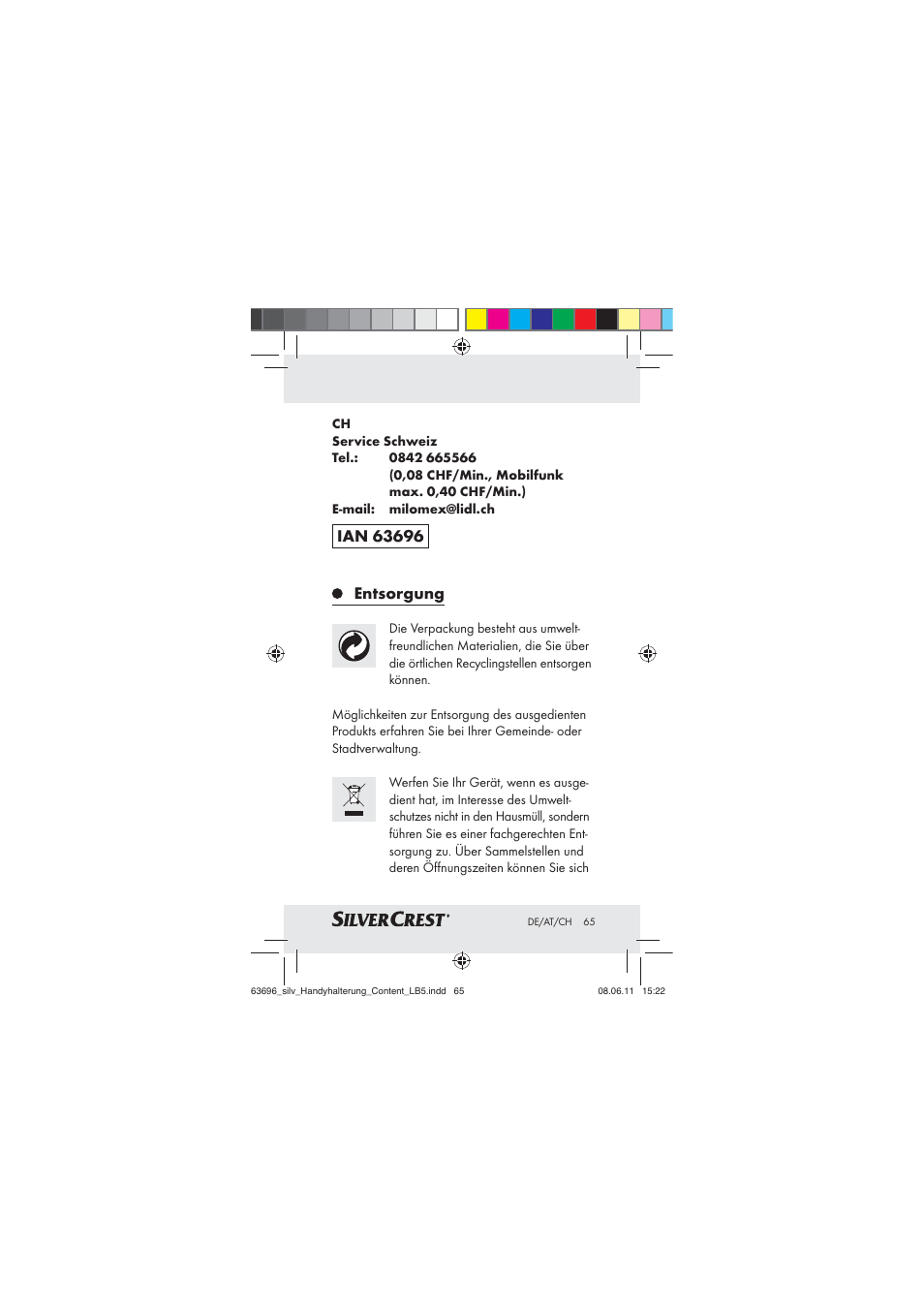 Silvercrest Z30833 A / Z30833B User Manual | Page 63 / 64